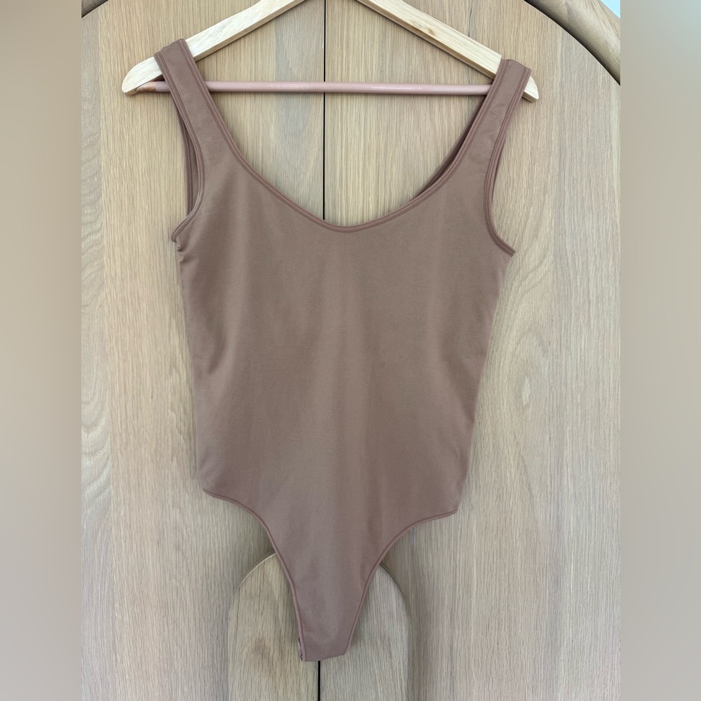 Stitch + Feather Nude Bodysuit Size M